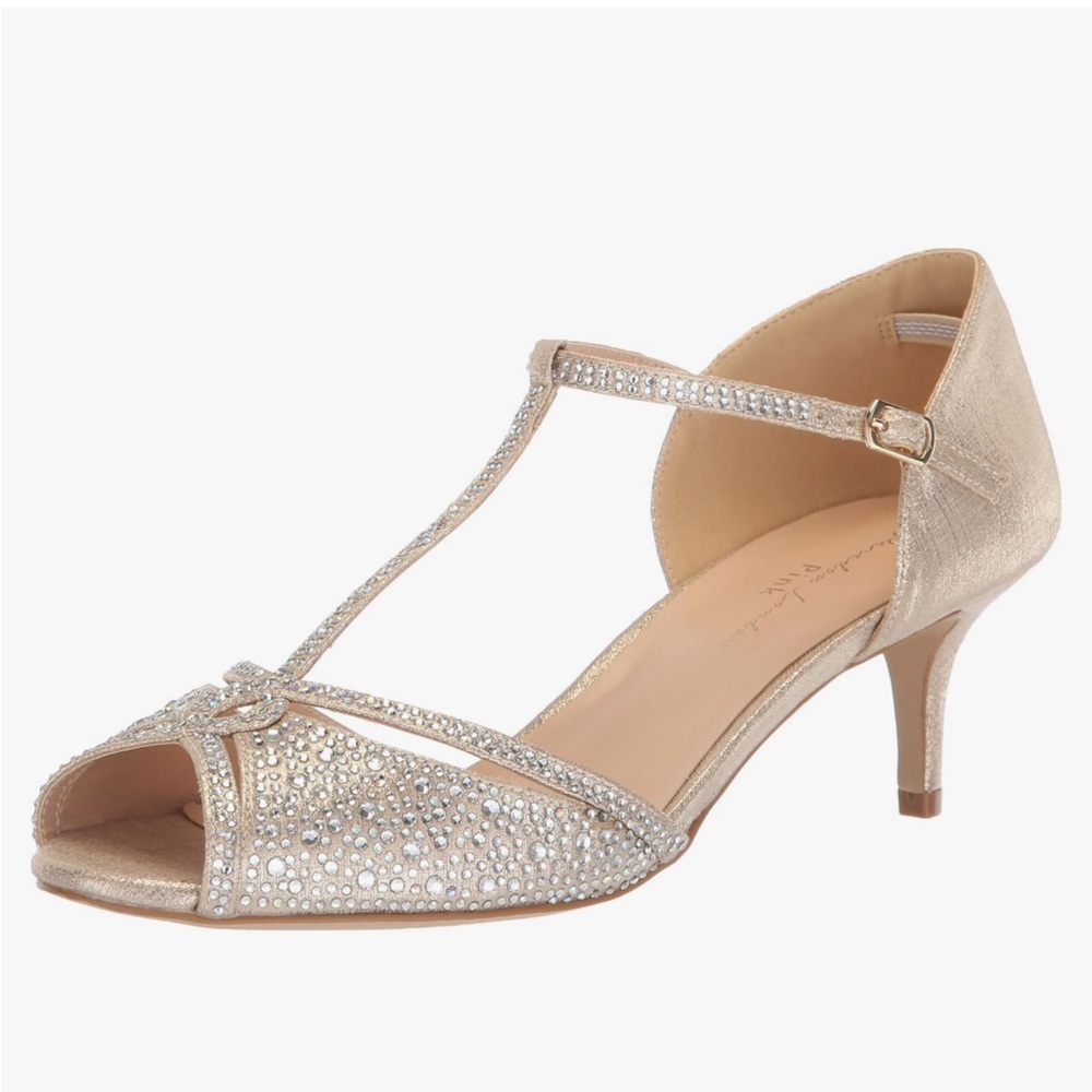 NEW Paradox London Pink Seva Sparkle Rhinestone Strappy Heels (PLXX006)